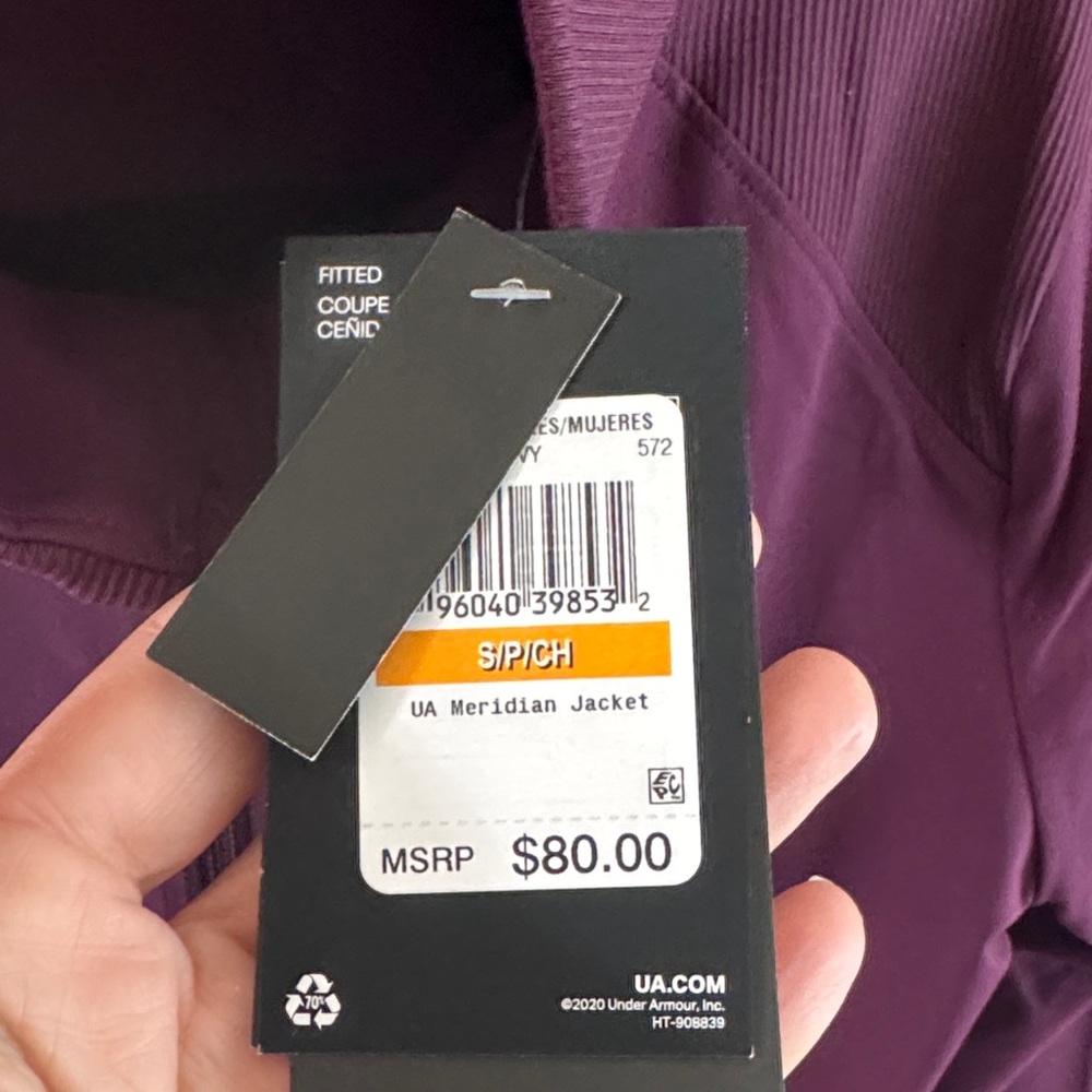 Under Armour Women's Deep Purple Utility Jacket - Picture 4 of 8